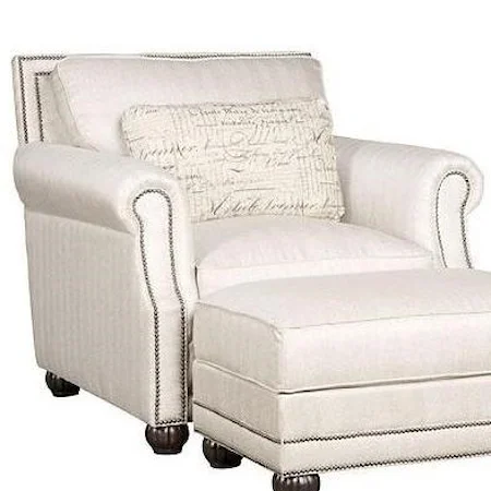 Chair with Nailhead Trim